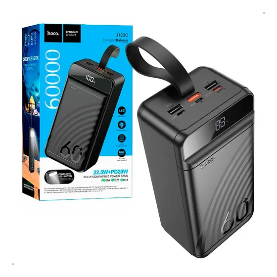 Cargador Portatil 60000mah 22.5w Power Bank Hoco J123
