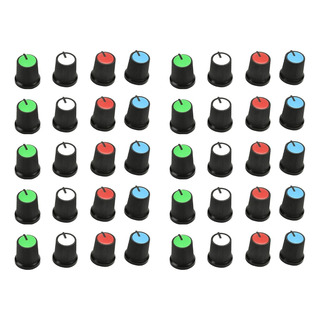 Filect 40pcs Potenciômetro Botão De 6mm De Potentiômetro Con Filect 40pcs Potenciômetro Botão De 6mm De Potentiômetro Con