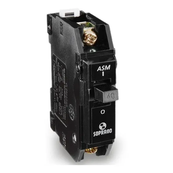 Disjuntor Nema Preto Monopolar 50a Soprano