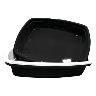 Bandeja HigiĂȘnica Cat Clean Furba Com 3 Peças Para Gatos Cor Preto Bandeja HigiĂȘnica Cat Clean Furba Com 3 Peças Para Gatos Cor Preto