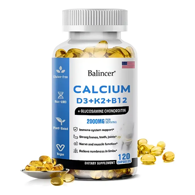 Balincer Calcio + D3 + K2 + B12 120 Cápsulas Blandas