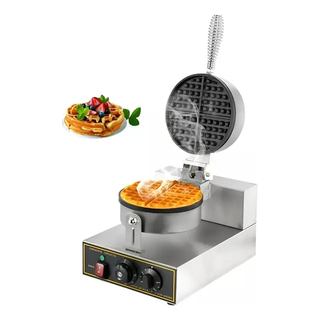 Maquina Waflera Grande 1200w Con Formas Clasica Electrica Antiadherente Pasteleria CL