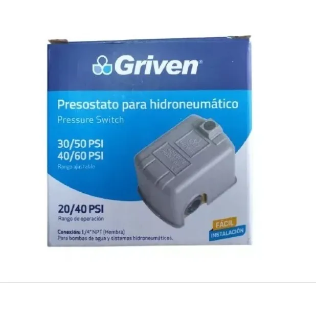 Presostato Para Hidroneumatico Griven 20-40 Psi