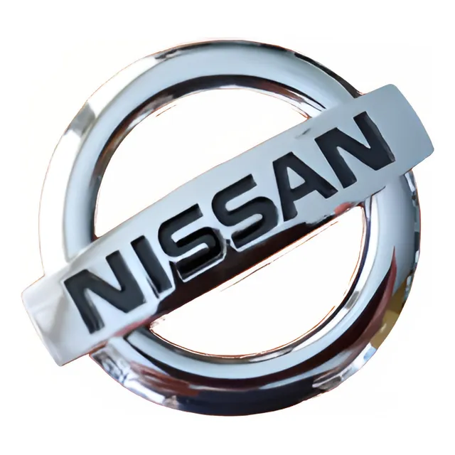 Nissan, Logo Emblema Cromado, 8x7cms
