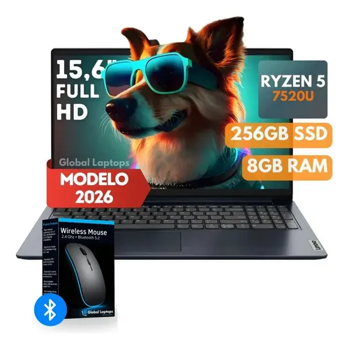 Laptop Lenovo 15.6 Fhd, Amd Ryzen 3, 8gb Ram, 256gb Ssd W11 Color