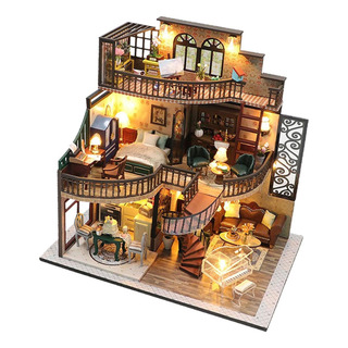 Mini Casa De Muñecas Ensamblar Kits Diy Villa En Miniatura Mini Casa De Muñecas Ensamblar Kits Diy Villa En Miniatura