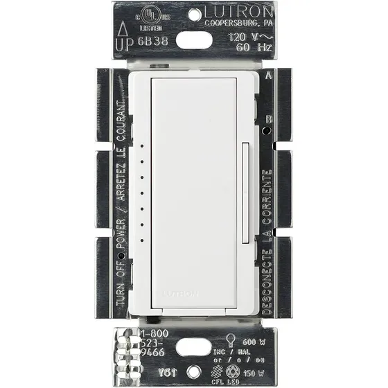 Regulador De Intensidad Para Luces Led Lutron Maestro.
