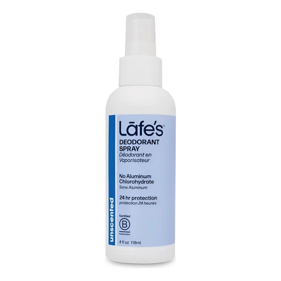 Desodorante Spray Unscented Aloe 118ml Lafe's S/ Fragrância