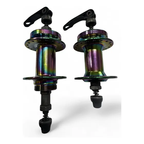 Par Cubo Rosca Camaleão Raibow Disco 36 F Freeride Mtb Grau