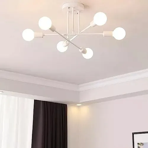Lampara Colgante 6 Luces Araña Artefacto Iluminación Nórdico