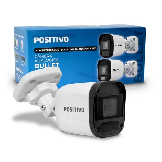 Câmera De Segurança Bullet 4x1 Full Hd 20 Metros Positivo