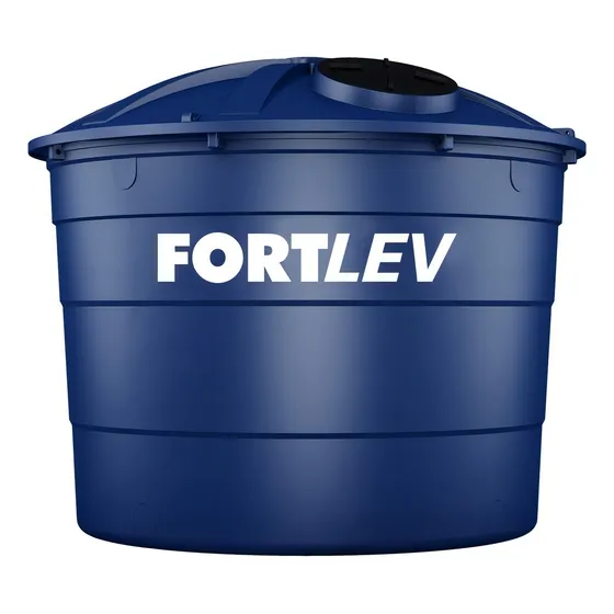 Tanque de agua Fortlev Reservatórios Caixa d'água vertical polietileno 10000L azul de 2.57 m x 2.95 m