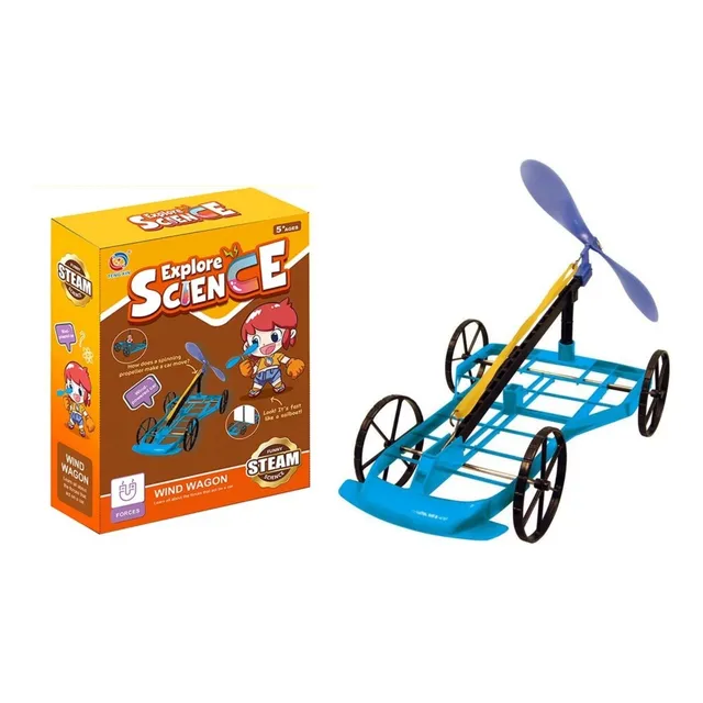 Mini Coche Con Energía Eólica Juego Didáctico De Ciencia