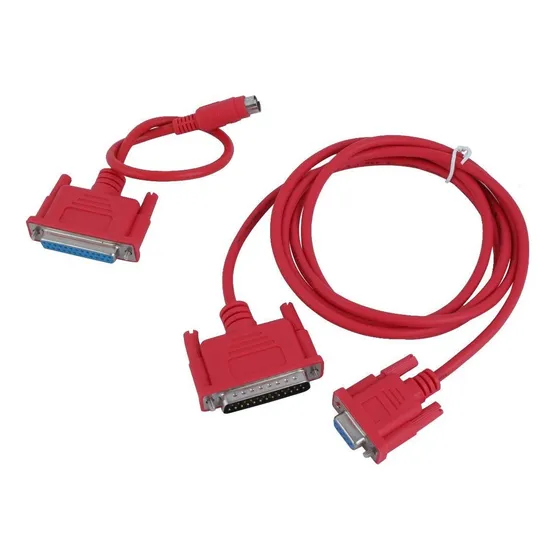 Qtqgoitem Cable Adaptador Para Melsec Fx Plc Ft Largo Rojo