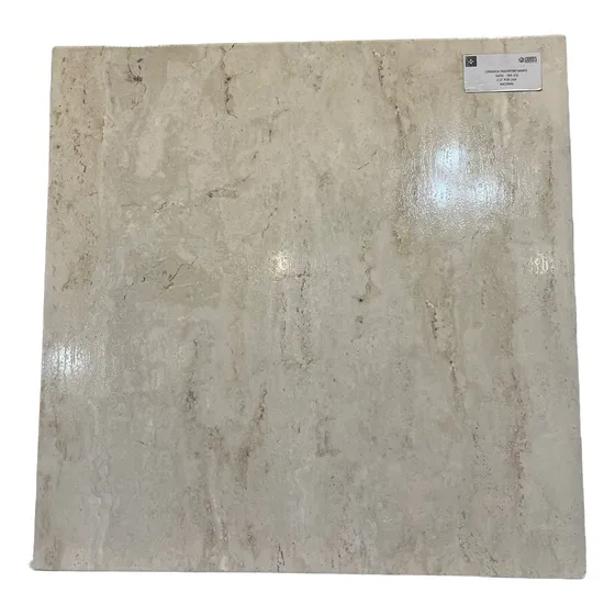 Ceramica Lourdes Travertino Marfil 56x56 1ra Cal 