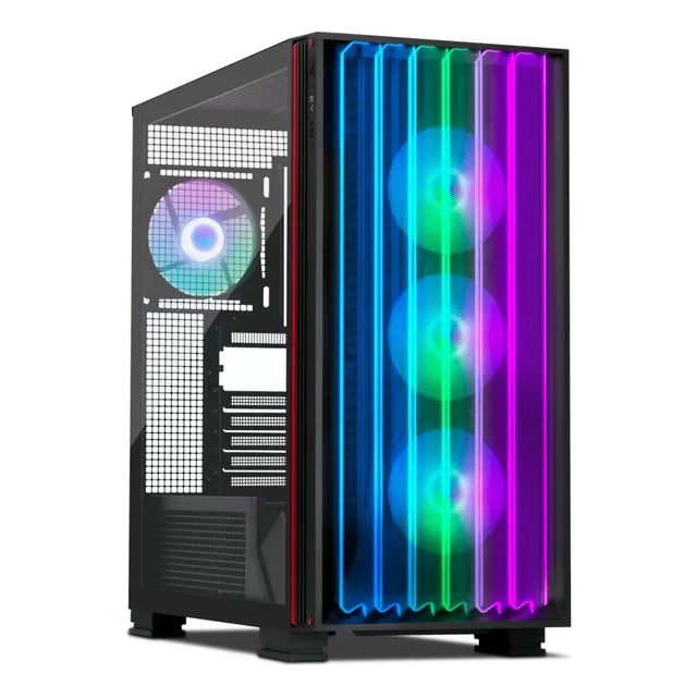 Gabinete Yeyian Mirage X Con Ventana, Midi-tower, Atx,/micro-atx/itx, Usb 3.2, Sin Fuente, Sin Ventiladores Instalados, Para Tvideo 4070, 4080, 4090, YCF-EPMIR-X1