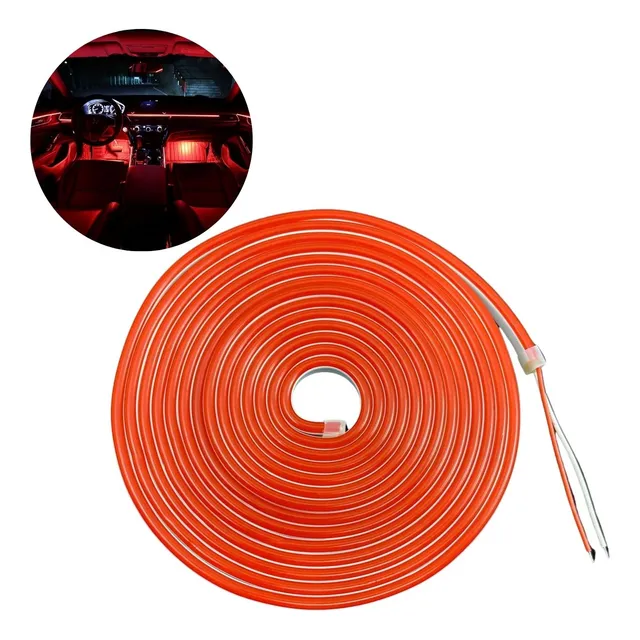 Cinta Led Neon Flexible 5 Mtrs Manguera Luces Rojo Auto 12v