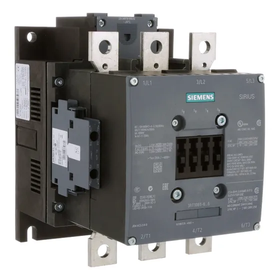 Contactor, Siemens 3rt10656nf36 265 Amp 96-127 V Entrada Plc