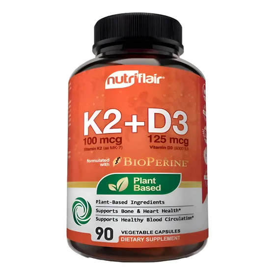 Suplemento Nutriflair Premium K2 + D3 90 Cápsulas