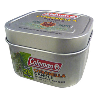Coleman Vela De Citronela Perfumada (pino) Lata De 60 Onza Coleman Vela De Citronela Perfumada (pino) Lata De 60 Onza