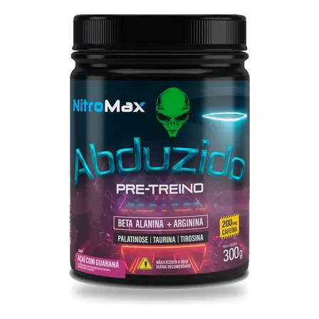 Pre Treino Abduzido 300g - Nitromax Sabor Açaí com guaraná