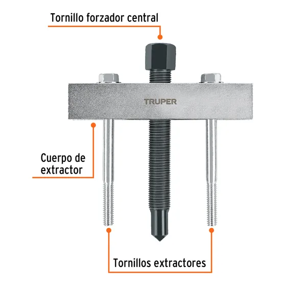 Extractor Para Engranes De Orificio Roscado Marca Truper