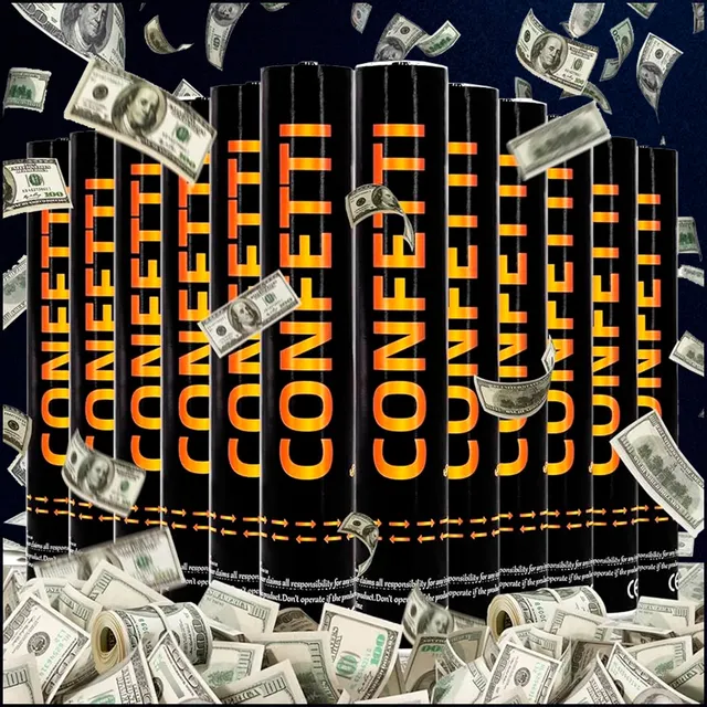 Cañón Confeti Dinero Serpentina Explosiva