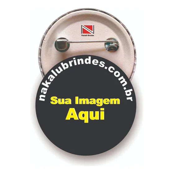 Boton Button Botton Personalizados - 3,5cm - 50 Peças
