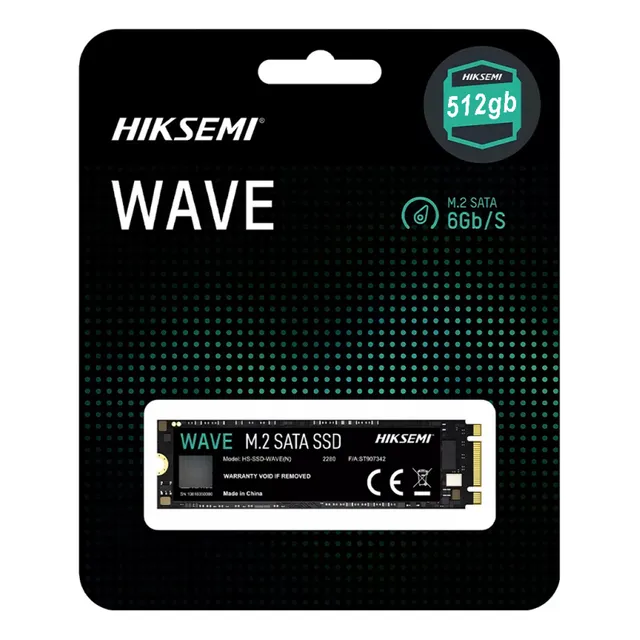 Disco Ssd M2 Sata Hiksemi Wave 512gb 6gb/s Color Negro