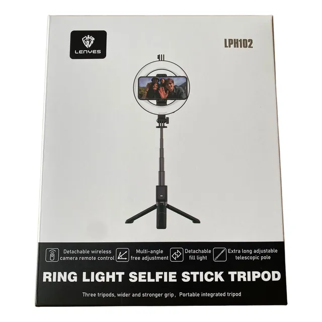 Trípode Lenyes Para Celular Modelo Ring Light Selfie Stick