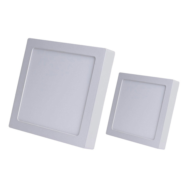 Kit 2 Painel De Led Sobrepor 18w Quadrado 22cm 6500k Avant Estrutura Branco Kit 2 Painel De Led Sobrepor 18w Quadrado 22cm 6500k Avant Estrutura Branco