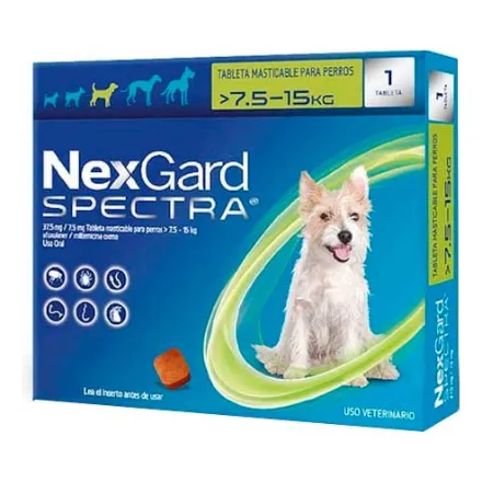 Nexgard Spectra Autentico Y Apropiado Para Perros 7.5-15kg