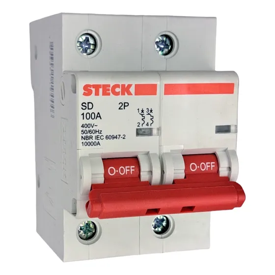 Disjuntor Steck Din Bipolar 100A SD 2P 50/60Hz
