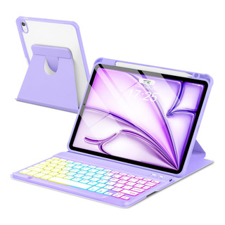 Funda Teclado Para iPad Air 11 M2/m3 Magnetica - Violeta Funda Teclado Para iPad Air 11 M2/m3 Magnetica - Violeta