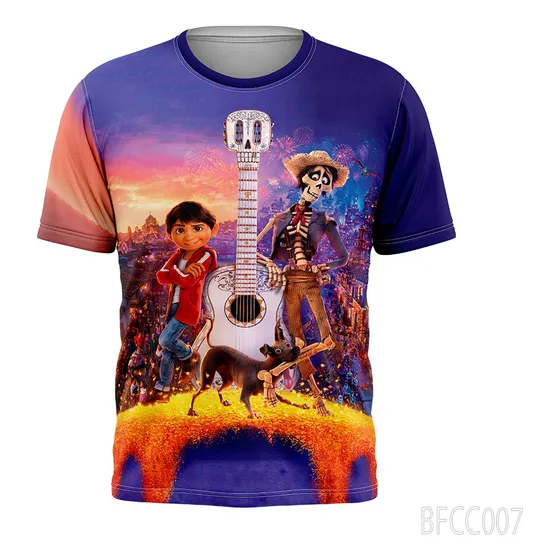 Franela Para Niños Y Adultos Coco, Peliculas , Sublimadas