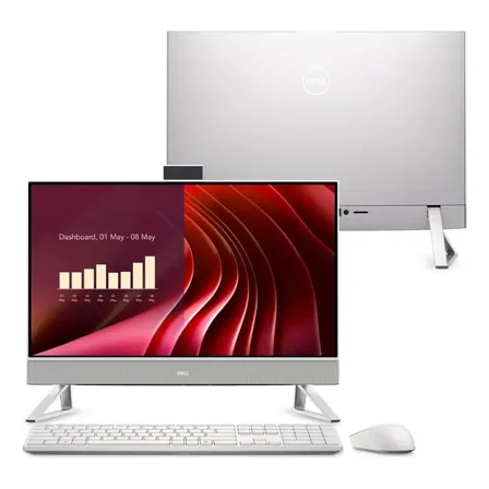 Computador All-in-one Ec24250 Com Tela De 23.8 Polegadas Intel Core I5 8gb Ram 1tb Windows 11 Branco Dell 127/220v