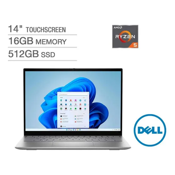 Laptop Dell Inspiron 14 Amd Ryzen 5 Touch 512gbssd/16ram
