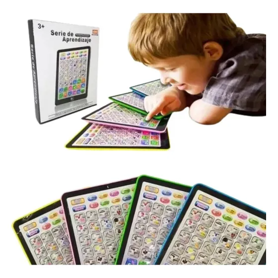 Juguete Verde Tableta Niños Tablet Didáctica Infantil Didact