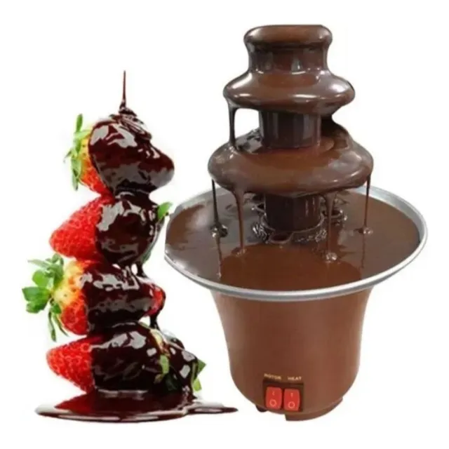 Maquina Fuente De Chocolate Fondue Utensilios Repostería