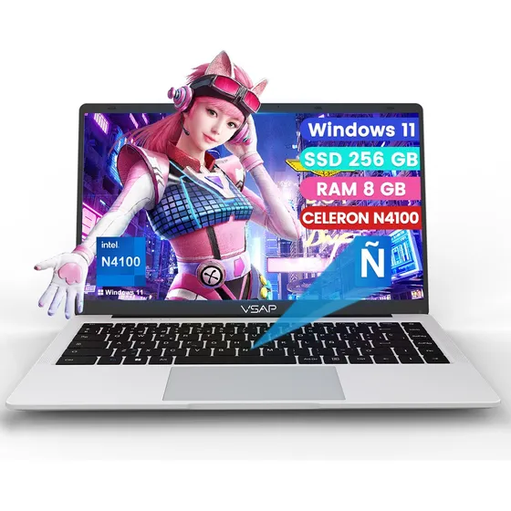 Laptop 2 En 1 Celeron 8gb Ram 256gb Ssd Notebook 14in