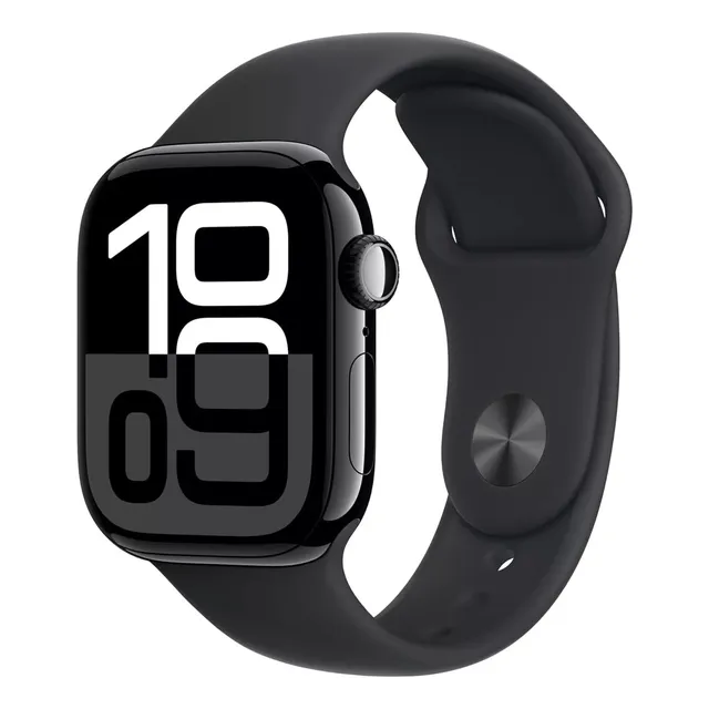 Apple Watch Series 10 46mm Aluminio Black Gps S/m Caja Negro Malla Negro Bisel Negro Diseño De La Malla Sportband