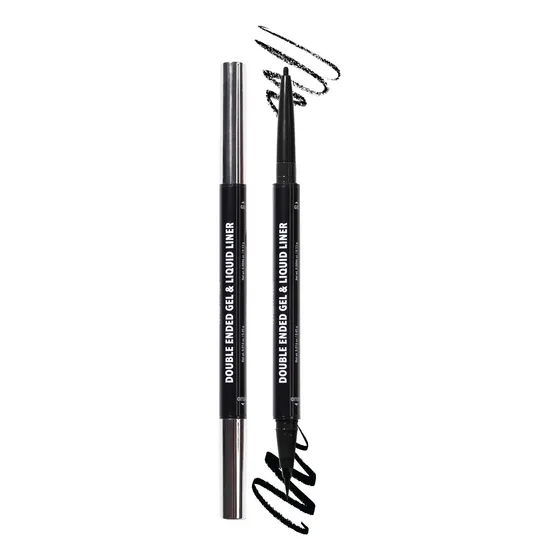Delineador Liquido Double Ended Gel & Liquid Liner Moira Color 001 Black