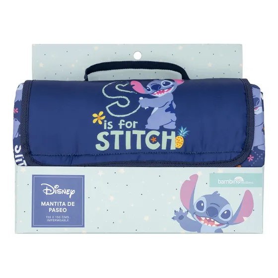 Manta Picnic Azul Stitch Unisex