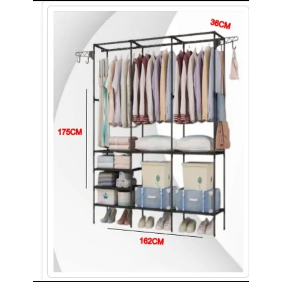 Perchero De Ropa Multifuncional Zapatera Grande