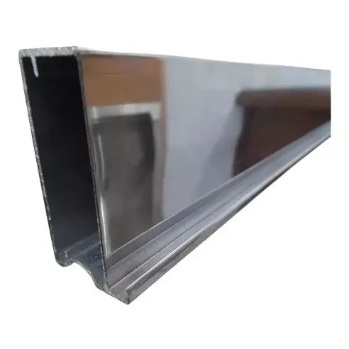 Perfil Aluminio Para Puertas De Vidrio Con Tirador ( Calidad