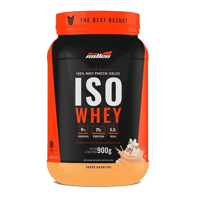 Iso Whey Isolado 900g - New Millen Sabor Baunilha