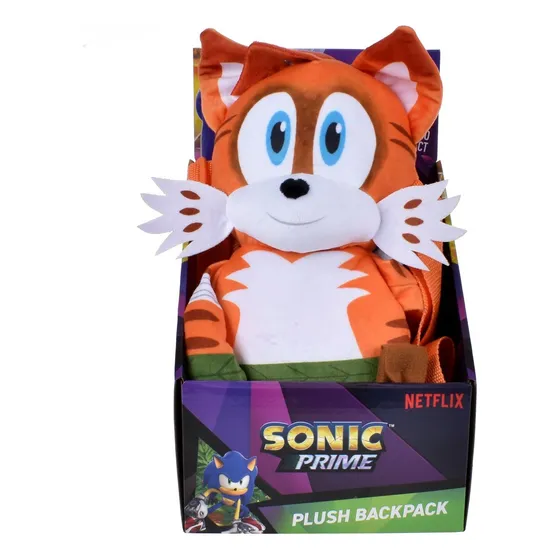 Peluche Mochila De 30 Cms Sonic - Tails Color Multicolor