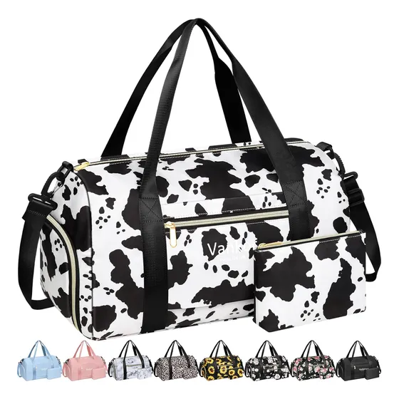 Bolso Deportivo Para Mujer Impermeable Estampado De Vaca 44