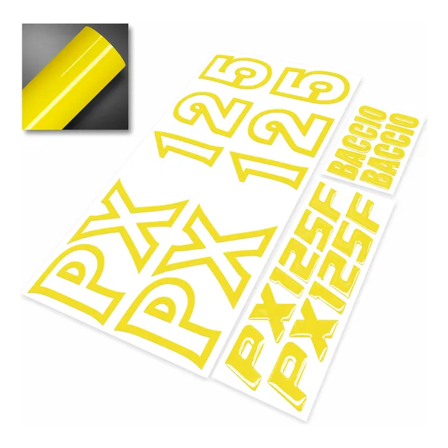 Calcos Stickers Baccio Px 110 - 125 F | Colores Grupo A