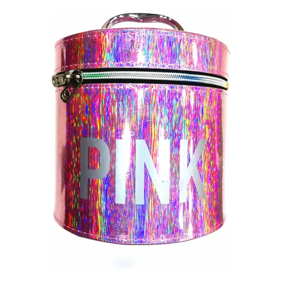 Maleta Maquillaje Pink Holográfica